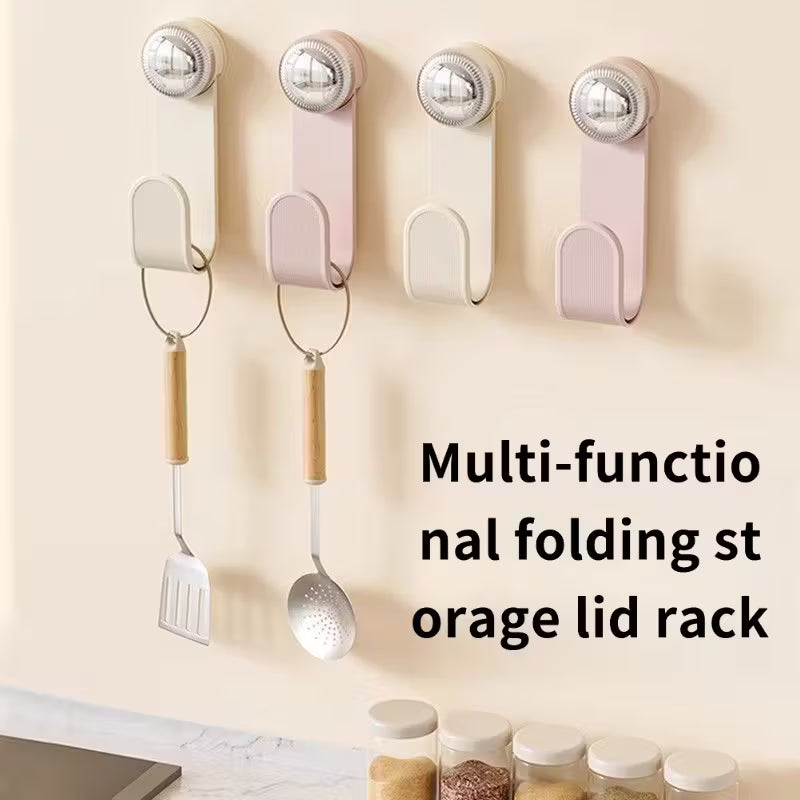 Multi-Purpose Suction Hook & Pot Lid Holder