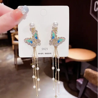 Thumbnail for Trending Crystal butterfly Earrings