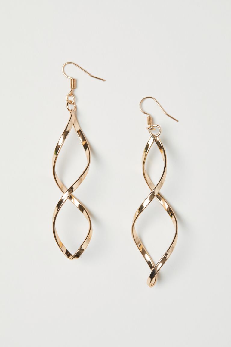 Wave dangle shape Earrings for women