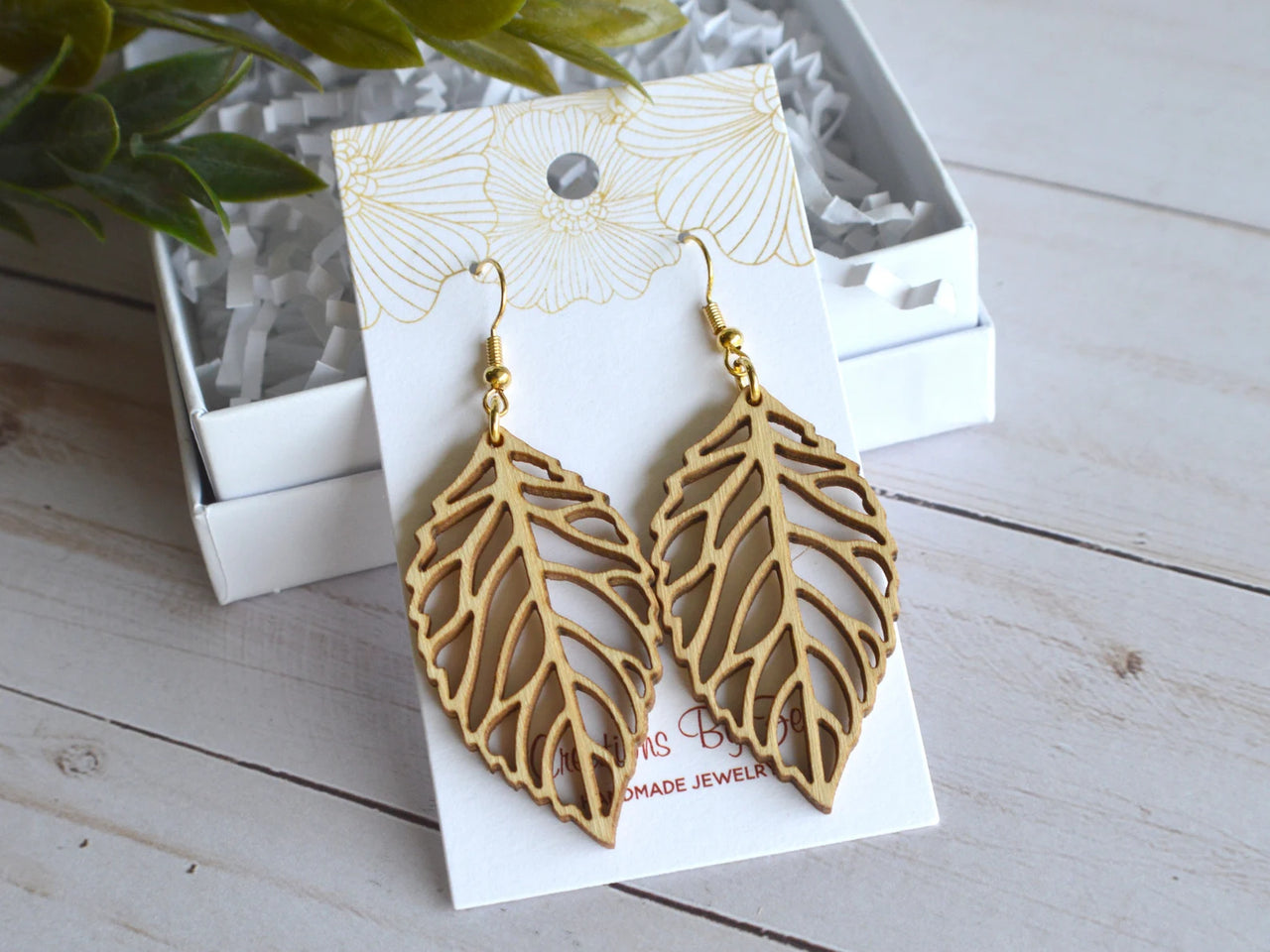 Leaf earrings