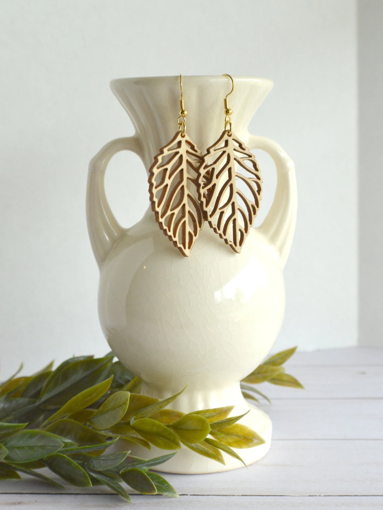 Leaf earrings