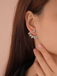 Zircon and Stone drop Earrings