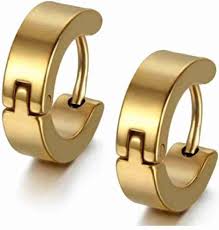 Gold Hoop Earrings for Men