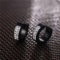 Thumbnail for Stainless Steel Rhinestone Fashion Jewelry Ears Pierced for Men