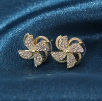 Thumbnail for Golden spiner Korean earring