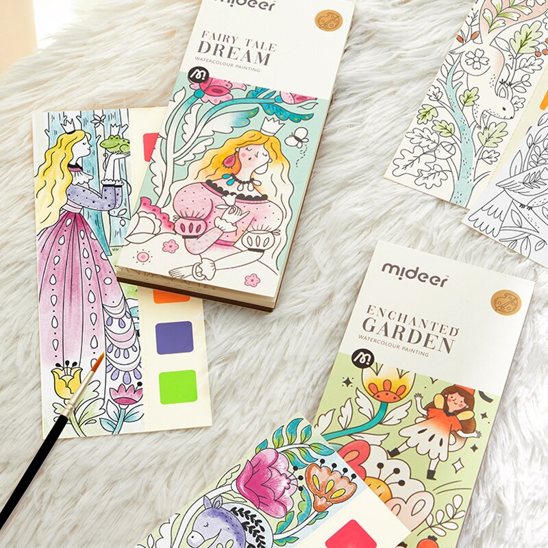 (Buy 1 Get 1 Free) Pocket Watercolour Painting Book