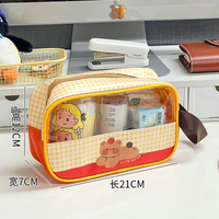 Thumbnail for Cute Transparent Travel Cosmetic Pouch (Random Shade)