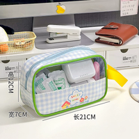 Thumbnail for Cute Transparent Travel Cosmetic Pouch (Random Shade)