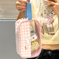 Thumbnail for Cute Transparent Travel Cosmetic Pouch (Random Shade)