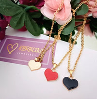 Thumbnail for Colourful heart cute neck chain