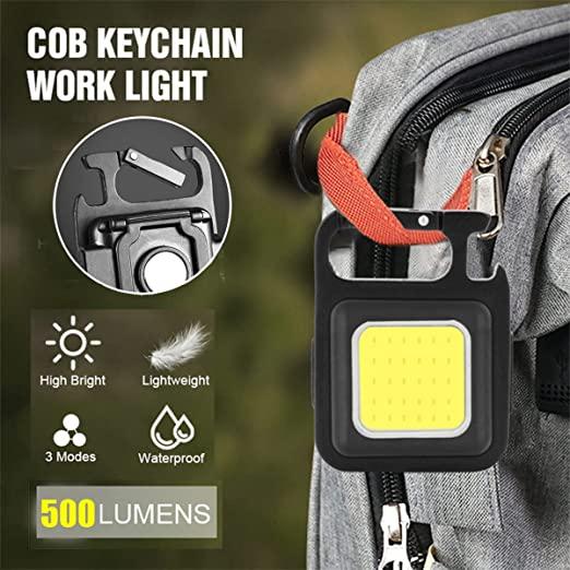 Mini LED COB Flashlight Keychain
