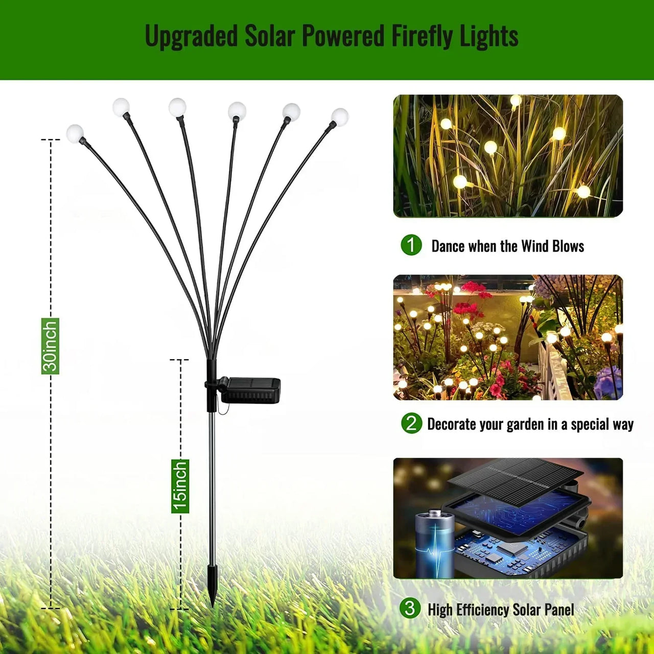 Solar Firefly Garden Lights