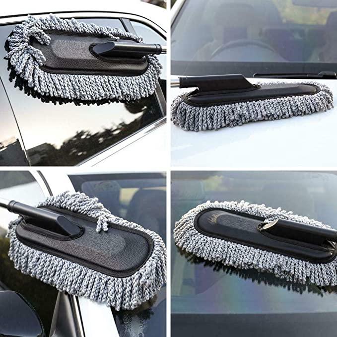 Car Cleaning Brush Mop Adjustable Car Duster Wet and Dry Duster