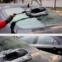 Thumbnail for Car Cleaning Brush Mop Adjustable Car Duster Wet and Dry Duster
