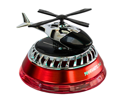 New design helicopter liquid solar car air freshner