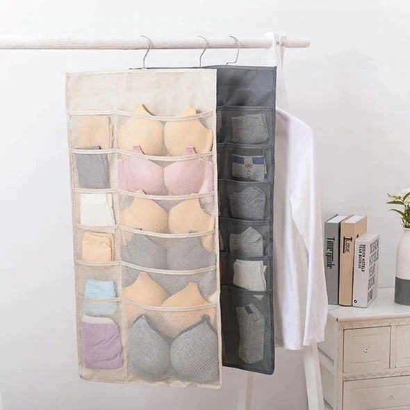 Double Sided Closet Hanging Organizer