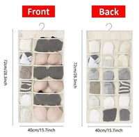 Thumbnail for Double Sided Closet Hanging Organizer