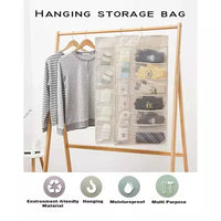 Thumbnail for Double Sided Closet Hanging Organizer